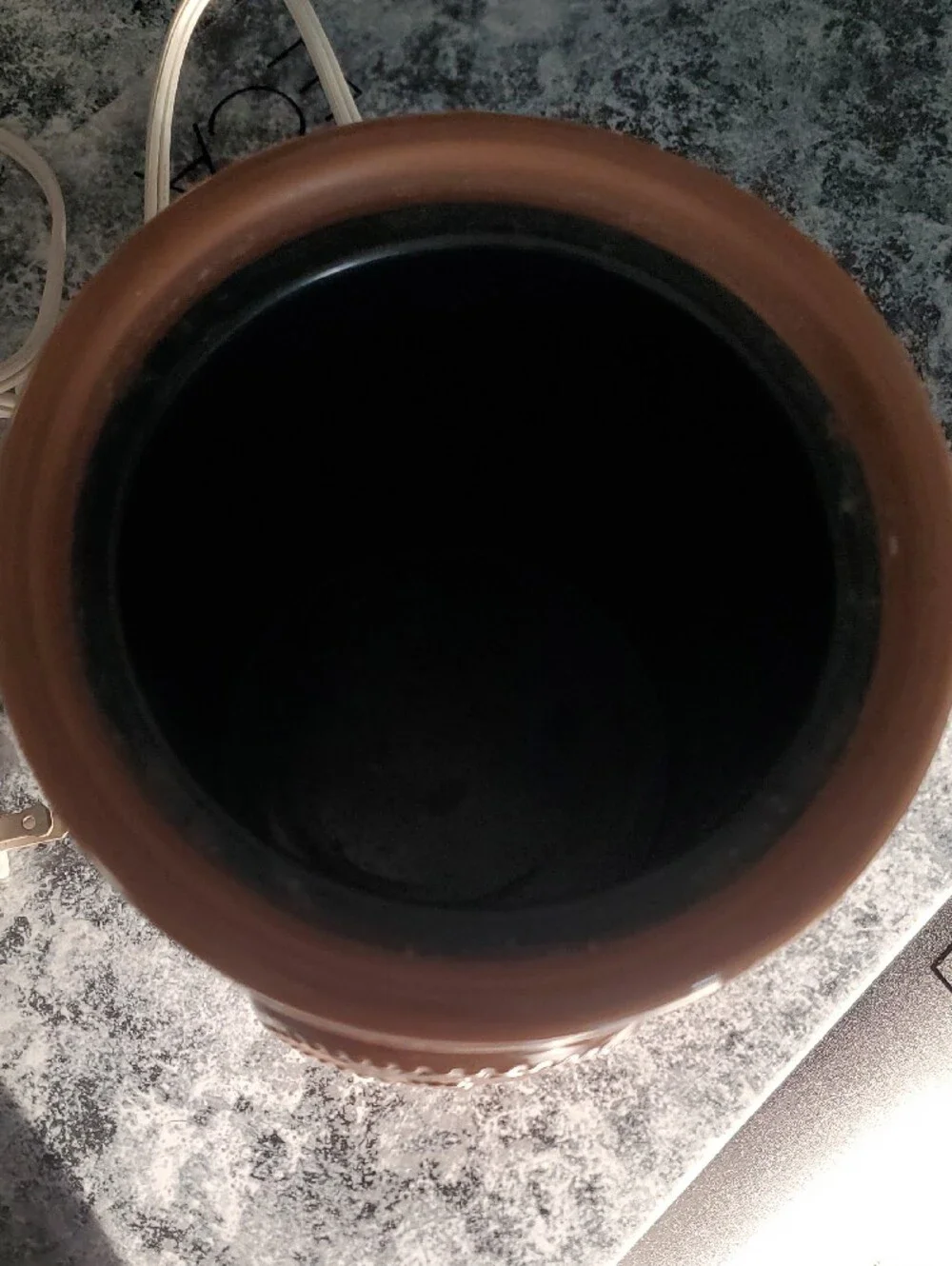 Brown Ceramic Decorative Candle Warmer Holder - Unbranded